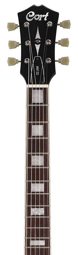 Cort CR200-BK электрогитара, корпус и гриф красное дерево, гриф вклеенный, накладка грифа палисандр