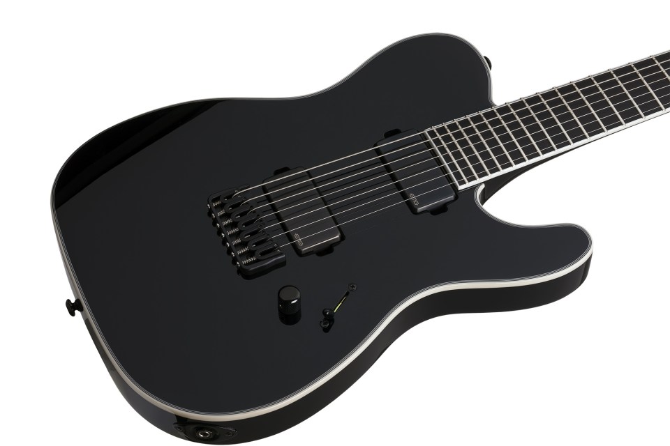 Schecter CHRIS GARZA PT-7 2015 BLK Гитара электрическая семиструнная