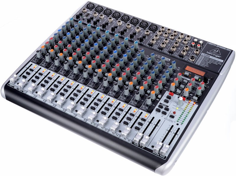 Behringer XENYX QX2222USB микшер, 16каналов, 3-х полосный эквалайзер DSP KLARK TEKNIK, USB интерфейс