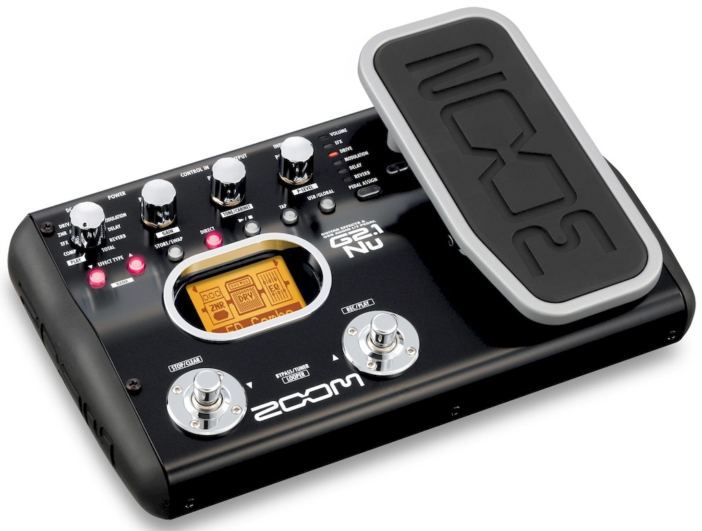 Zoom G2.1Nu +AD0016 - процессор эффектовс педалью для электрогитары 