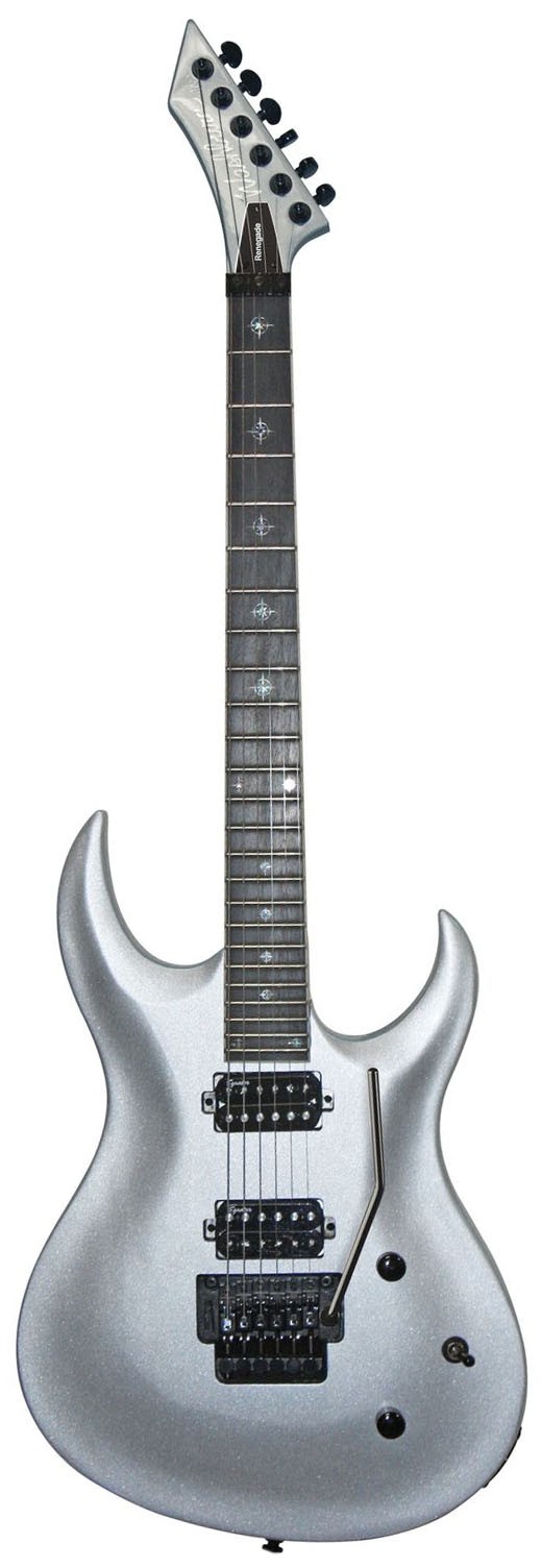 Washburn WM24V(B,MS)K  электрогитара Heavy Metal Renegade с чехлом, (Black/ Silver)