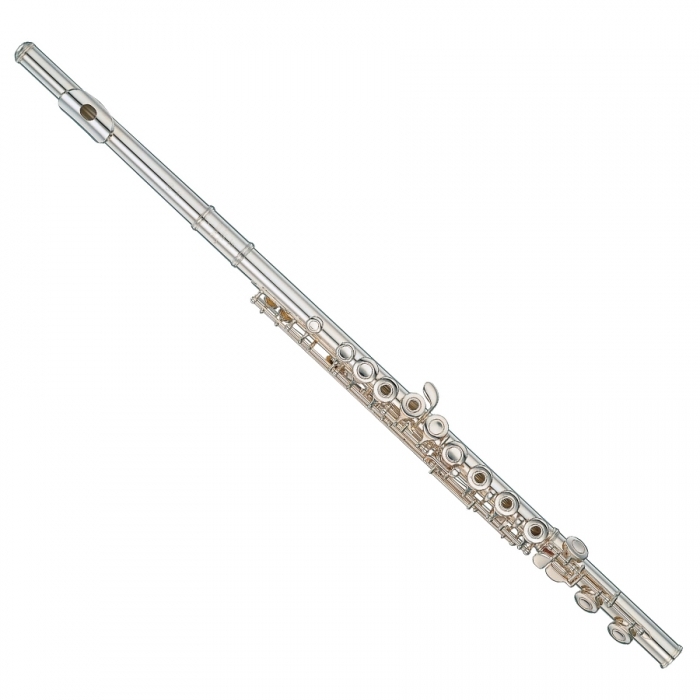 Yamaha YFL-372//ID флейта с `ми-механикой`, с резонаторами, не в линию, посеребренная