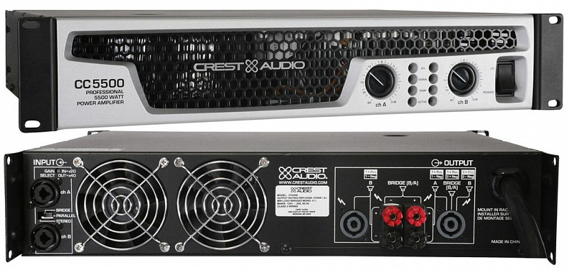 Crest audio CC5500 усилитель мощности 1150Вт@8Ом