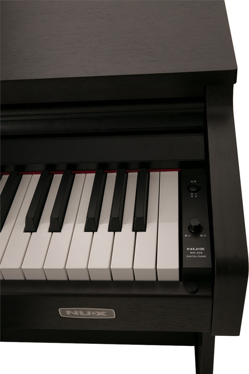 NUX WK-520-BROWN цифровое пианино на стойке с педалями, тёмно-коричневое