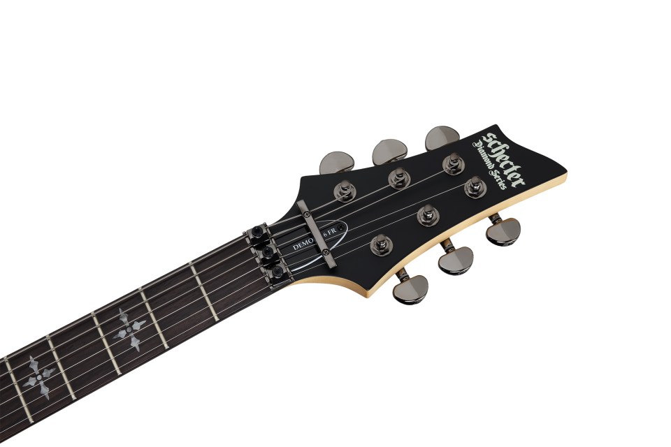 Schecter DEMON-6 ABSN гитара электрическая, 6 струн, корпус липа , гриф клен, лады 24X Jumbo