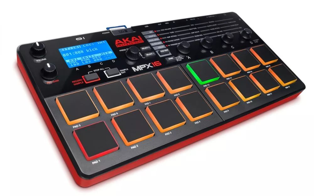 Akai PRO MPX16 сэмпл-плеер/ рекордер с пэдами MPC