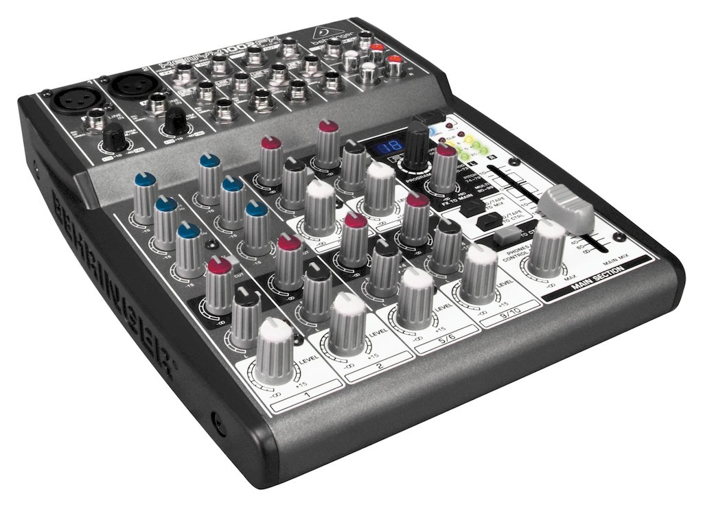 Behringer Xenyx 1002FX микшер,2 микр. предусил.,8 линейных входов,24-битный эффект-процессор