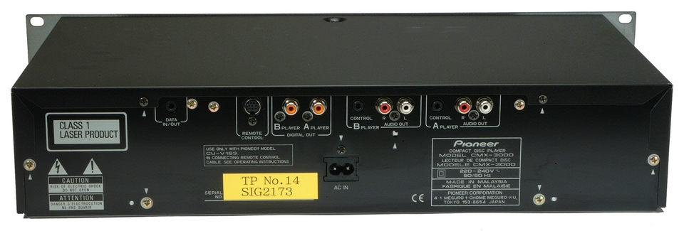 Pioneer CMX-3000 сдвоенный DJ проигрыватель CD