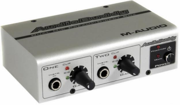 M-Audio AudioBuddy внешний микрофонный и гитарный предусилитель