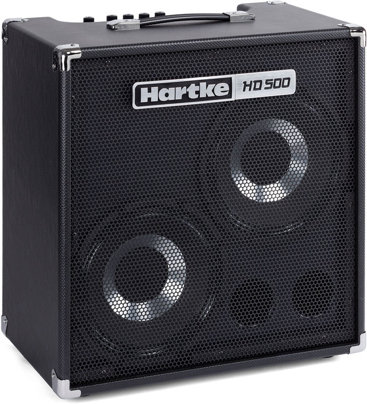 Hartke HD500 басовый комбоусилитель, 500 Вт, класс D, НЧ 2x10" HyDrive, 3-полосный эквалайзер