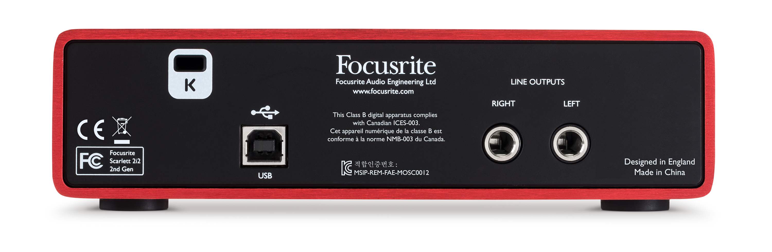 Focusrite Scarlett 2i2 2nd Gen USB аудио интерфейс, 2 входа/2 выхода
