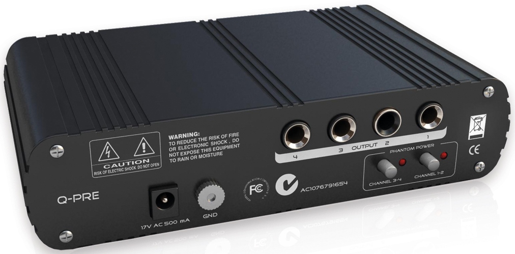 SM Pro Audio Q-Pre - 4-х канальный микрофонный предусилитель