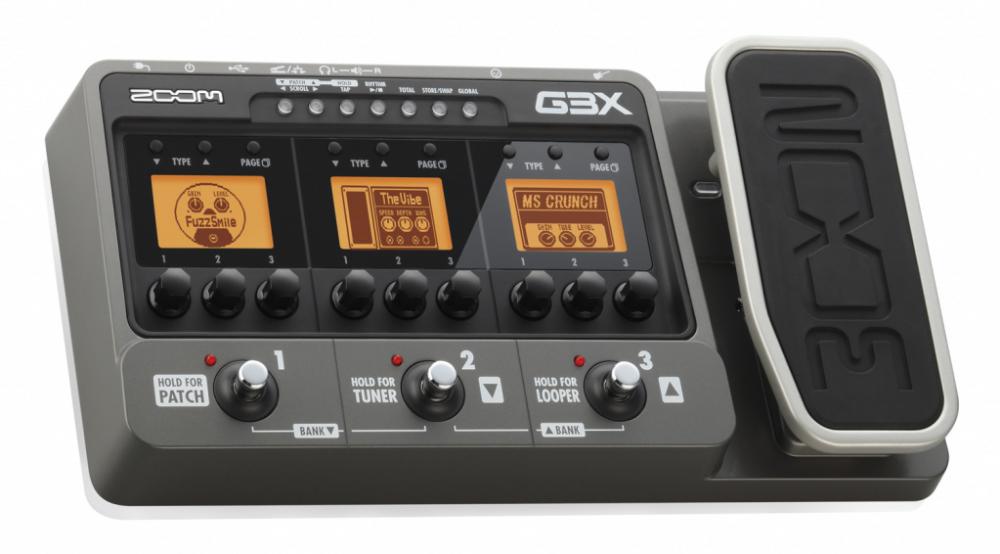 Zoom G3X процессор эффектов со встроенным эмулятором кабинета и педалью с назначением эффектов