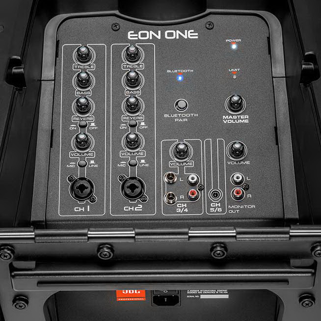 JBL EON ONE активная портативная система. Мощность 380Вт, НЧ 1x10", ВЧ 6x2"