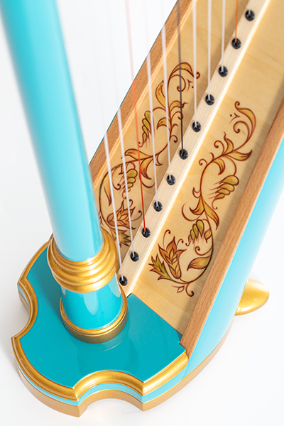 Resonance Harps MLH0016 Capris арфа 21 струнная (A4-G1), цвет бирюзовый глянцевый