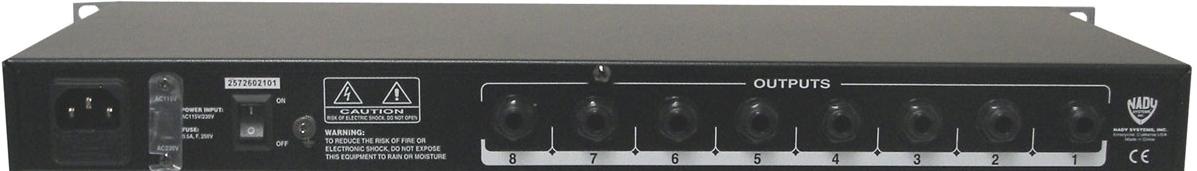 Nady PRA-8 восьмиканальный рэковый микрофонный предусилитель