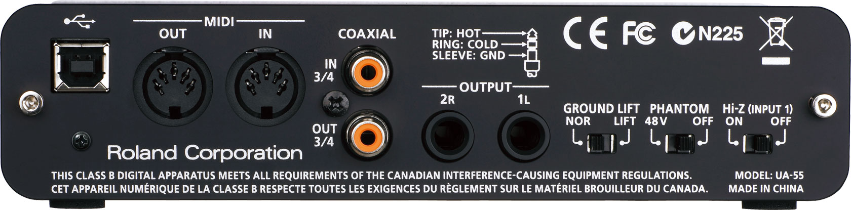 Roland UA-55 внешний аудиоинтерфейс USB (QUAD-CAPTURE)
