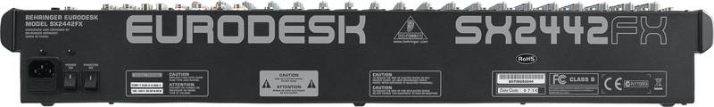 Behringer SX2442FX eurodesk 16 моно, 2 осн. и 2 доп. стерео-входа, 4 AUX, 4 подгруппы