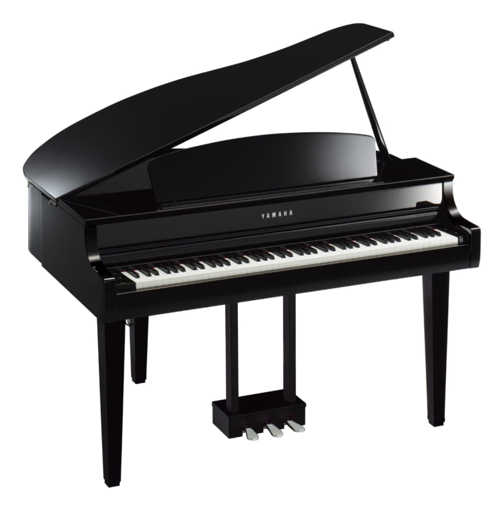 Yamaha CLP-765GP цифровое фортепиано в корпусе кабинетного рояля, цвет черный