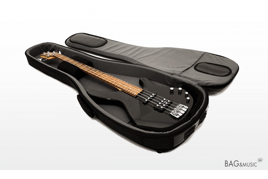 Bag&Music BM1033 Bass Pro (серый) полужесткий чехол для бас-гитары, утепленный