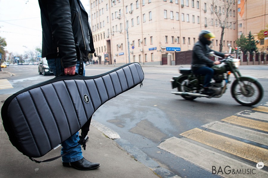 Bag&Music BM1033 Bass Pro (серый) полужесткий чехол для бас-гитары, утепленный