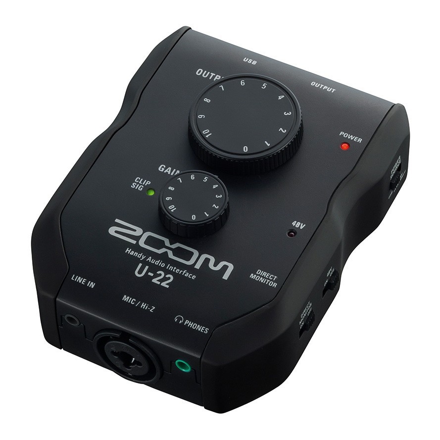 Zoom U-22 портативный звуковой USB-интерфейс для PC, Mac и iPad