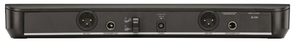Shure BLX288E/PG58 K3E 606-638 MHz двухканальная радиосистема с двумя ручными передатчиками PG58
