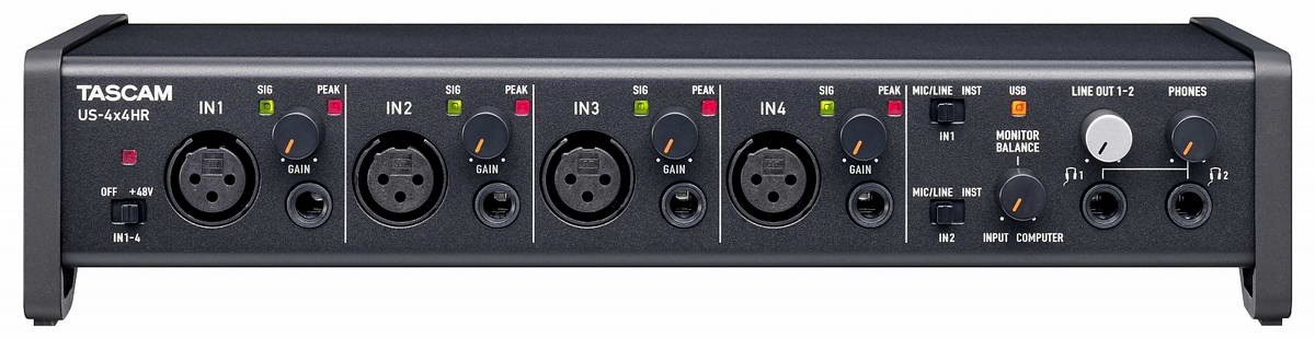 Tascam US-4x4HR USB аудио интерфейс