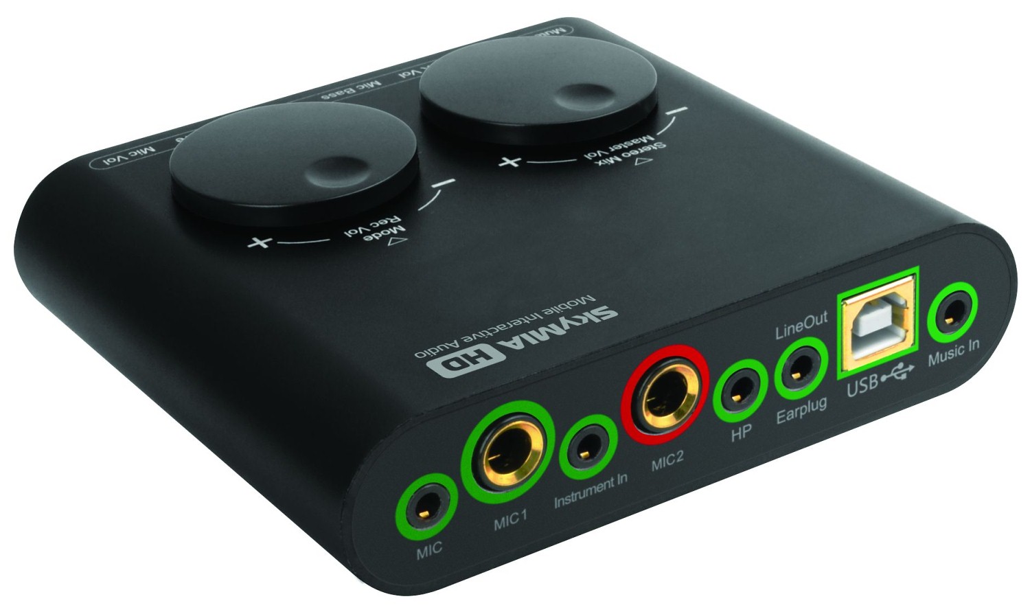 Axelvox SkyMIA HD Внешняя звуковая карта USB 2×2, 24-bit / 48 kHz