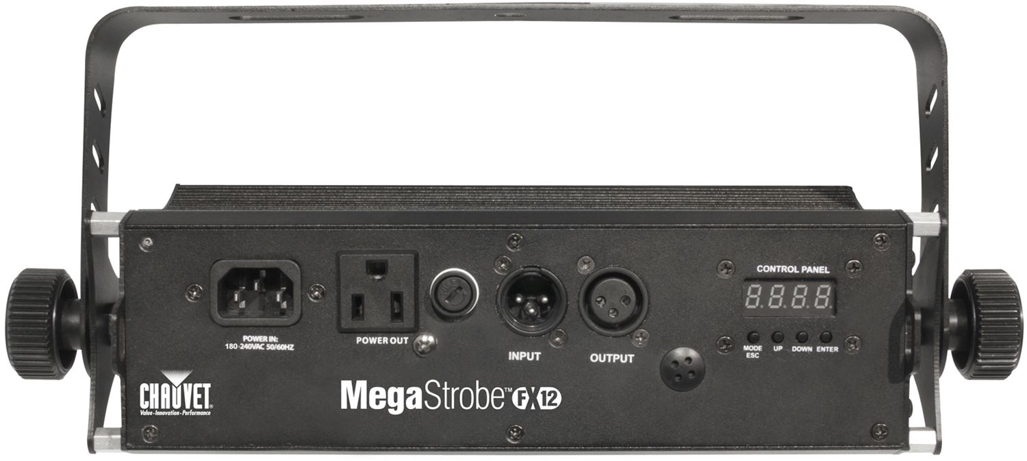 CHAUVET DJ Mega Strobe FX12 светодиодный стрбоскоп, 12*3Вт светодиодов, упрвление DMX 5/8ch