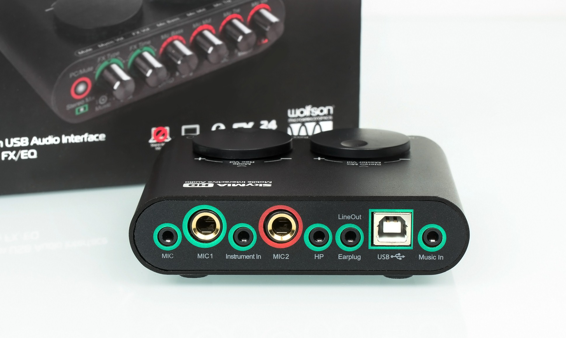 Axelvox SkyMIA HD Внешняя звуковая карта USB 2×2, 24-bit / 48 kHz