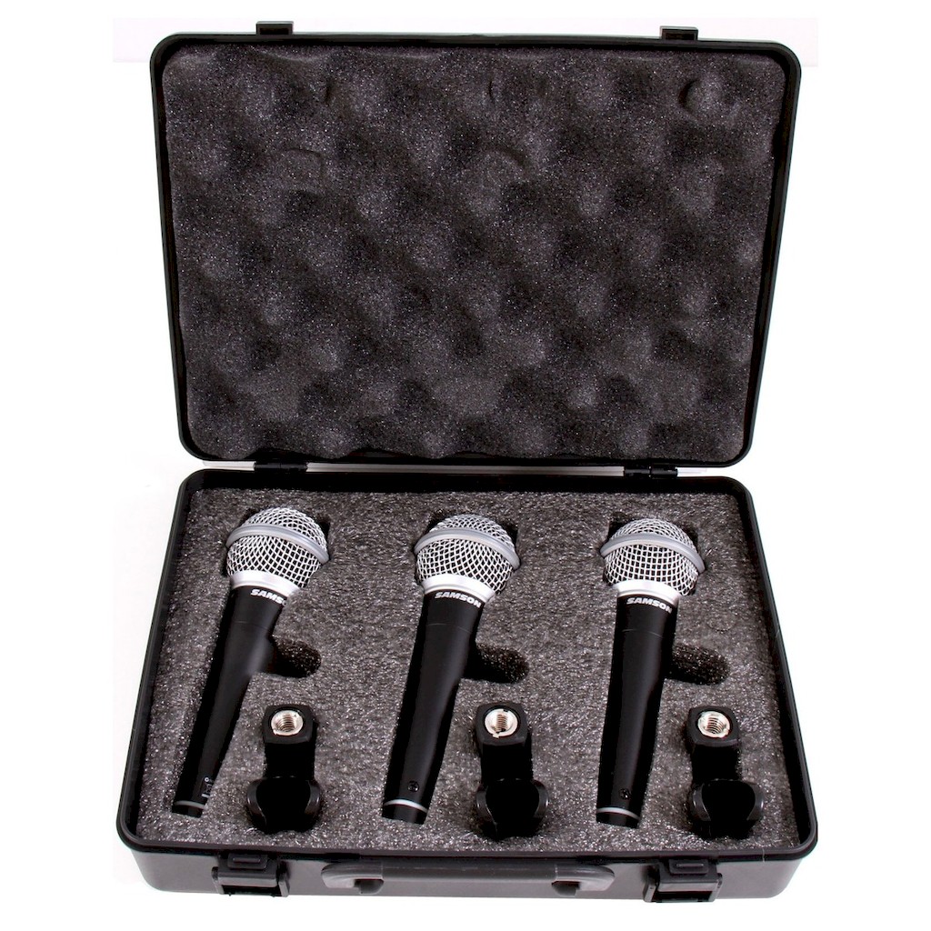 Samson Q6 3 Pack комплект из 3 микрофонов Q6 в кейсе для переноски и хранения