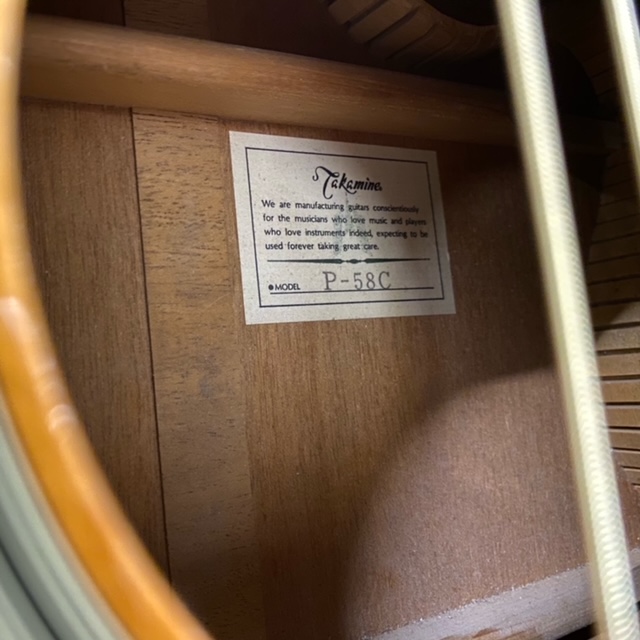 Takamine P-58C Japan 1987 электроакустическая гитара