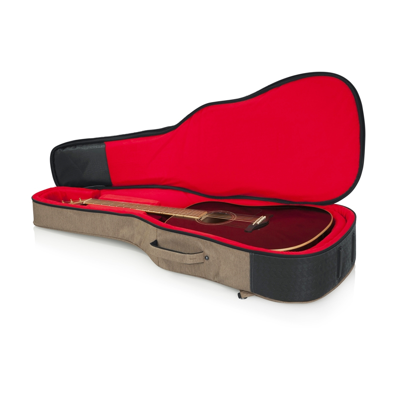 Gator GT-ACOUSTIC-TAN усиленный чехол для акустических гитар, цвет бежевый