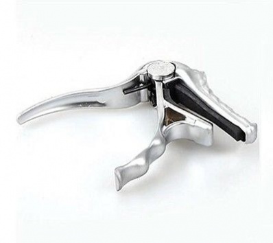 Alice A007G/PC каподастр для акустической гитары, крокодил, хром