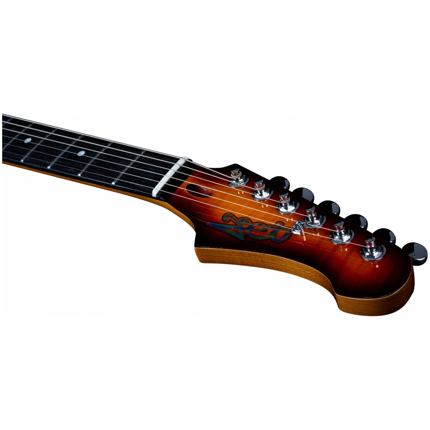 JET JS-600 BS электрогитара, Stratocaster, корпус кр.дерево/топ клен, HSS, tremolo, цвет BS