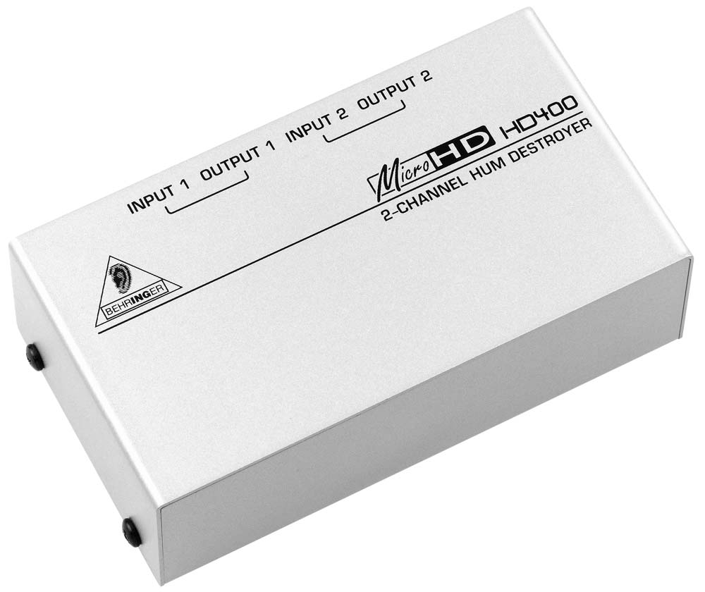Behringer HD400 2-канальный подавитель сетевого фона и шумов/ пассивный DI-box