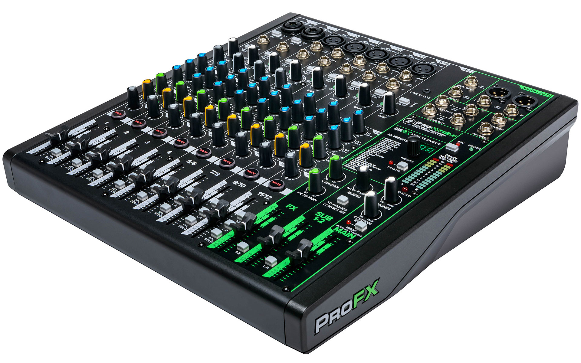 Mackie ProFX12v3 12-канальный микшер с процессором эффектов и USB