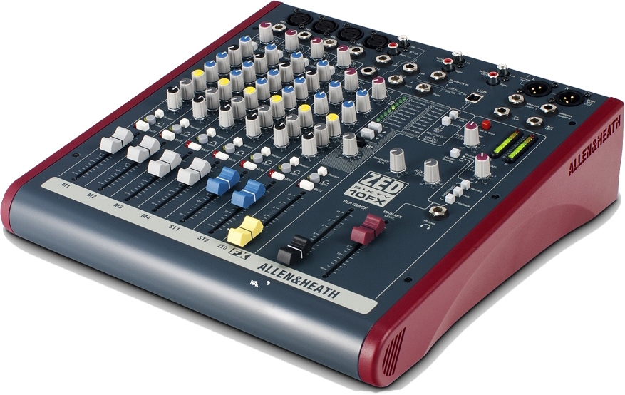 Allen&Heath ZED60-10FX Микшерный пульт 4 моно, 2 стерео, USB интерфейс, процессор эффектов