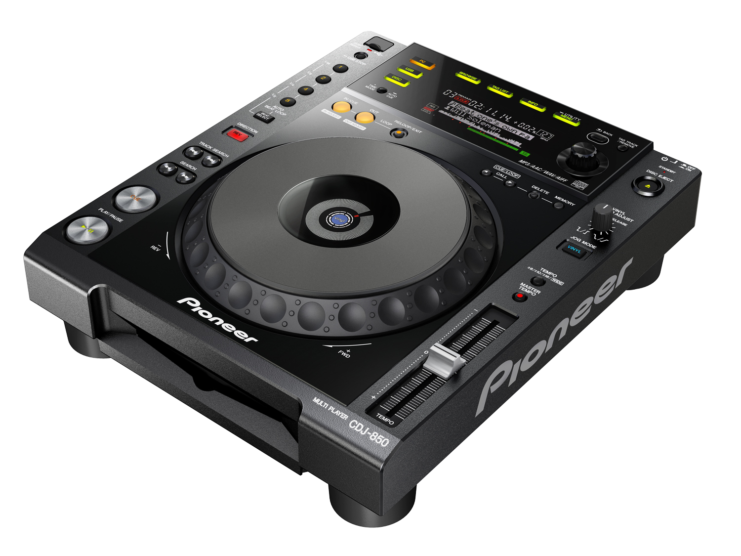 Pioneer CDJ-850-K DJ проигрыватель CD/CD-R/MP3, USB цвет чёрный