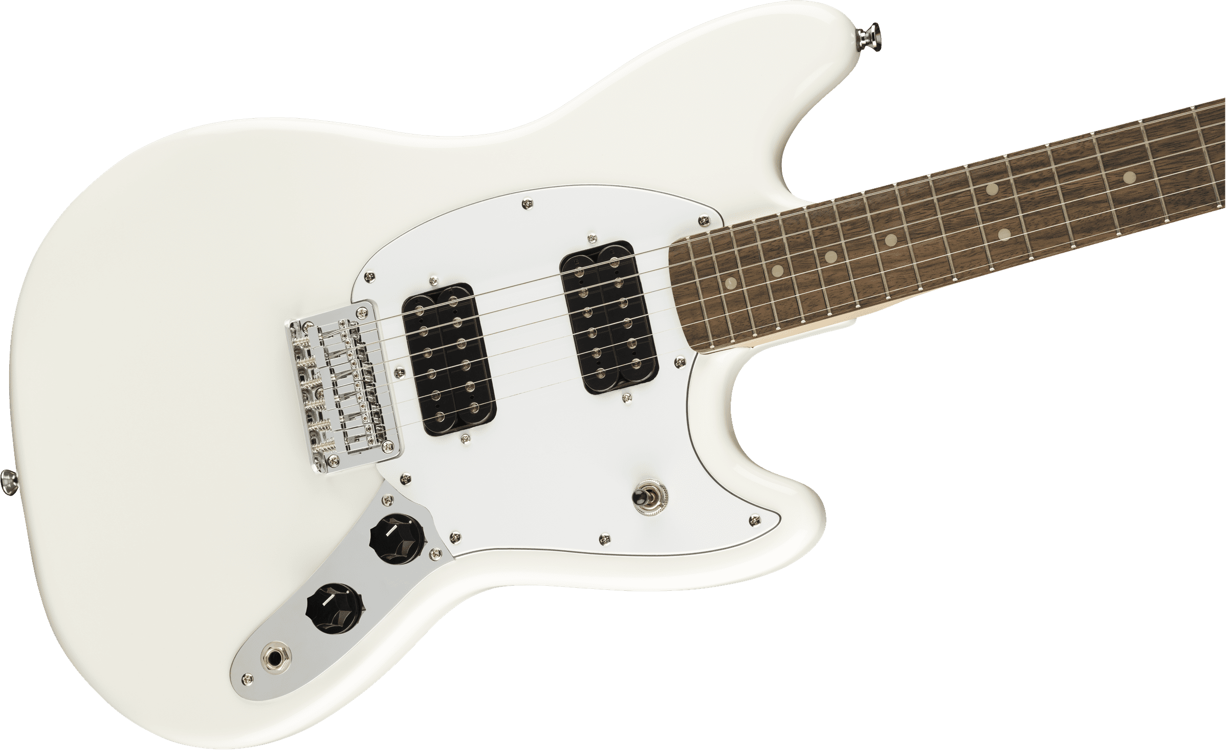 Fender SQUIER BULLET Mustang HH OWT электрогитара, цвет белый