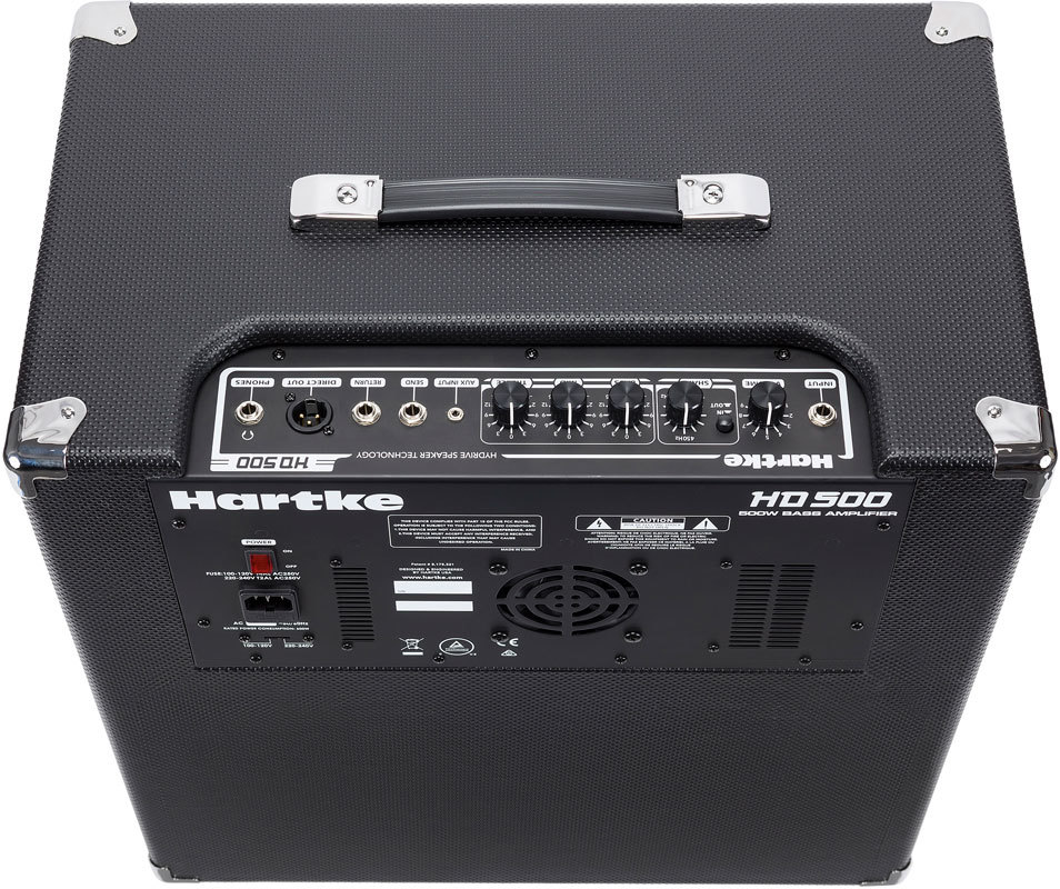 Hartke HD500 басовый комбоусилитель, 500 Вт, класс D, НЧ 2x10" HyDrive, 3-полосный эквалайзер