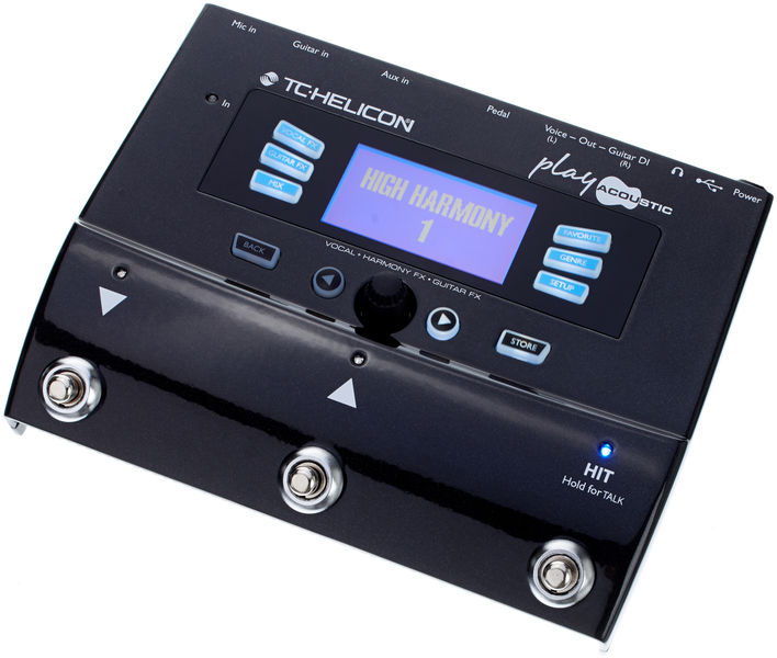 TC Helicon PLAY Acoustic напольный процессор эффектов, гармонайзер для вокала и акустической гитары