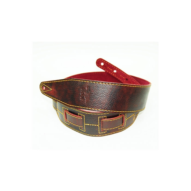 Fidel FL60006L21L Leather 21 ремень для гитары, кожаный, бордо