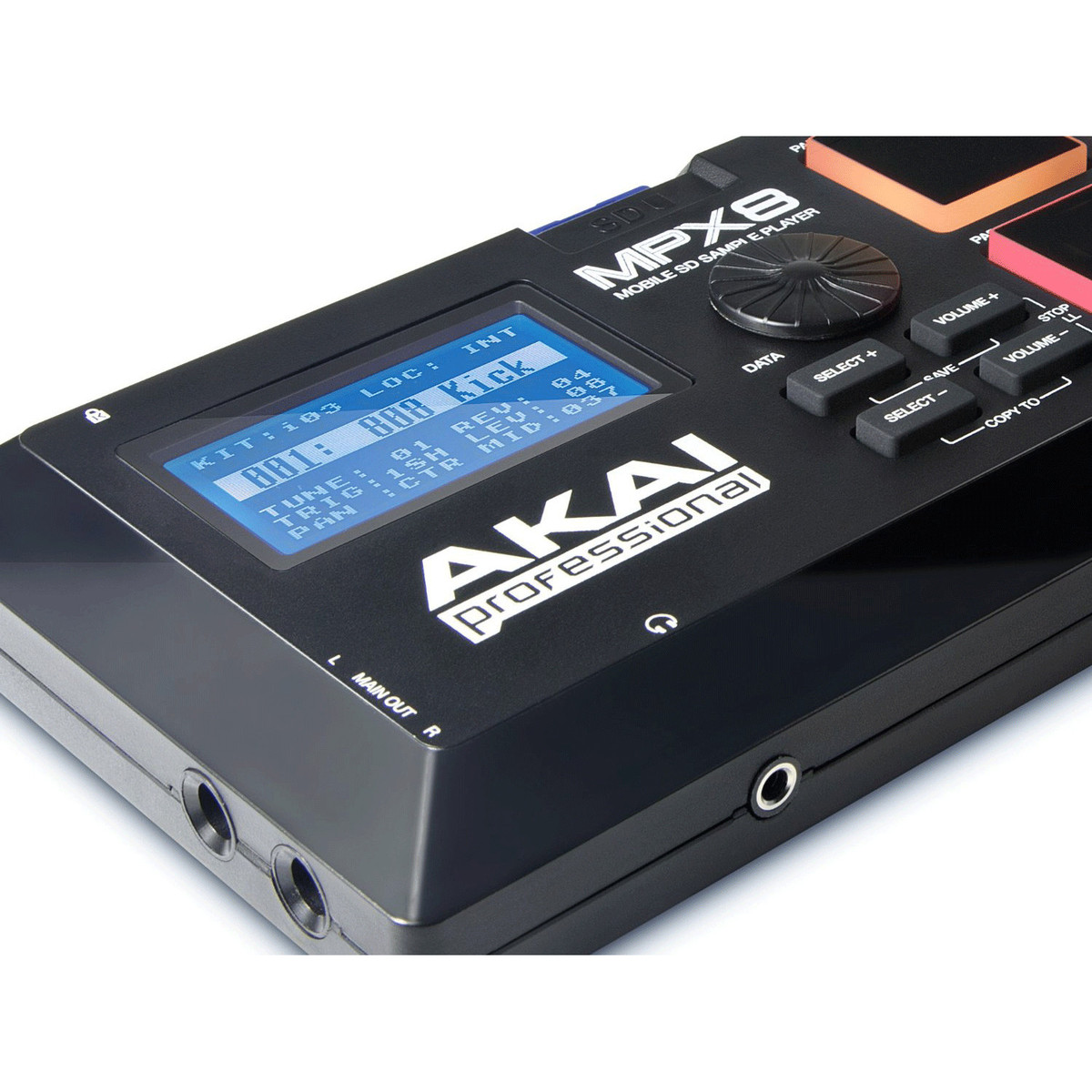 Akai PRO MPX8 Portable SD Sample Player сэмпл-плеер с пэдами MPC