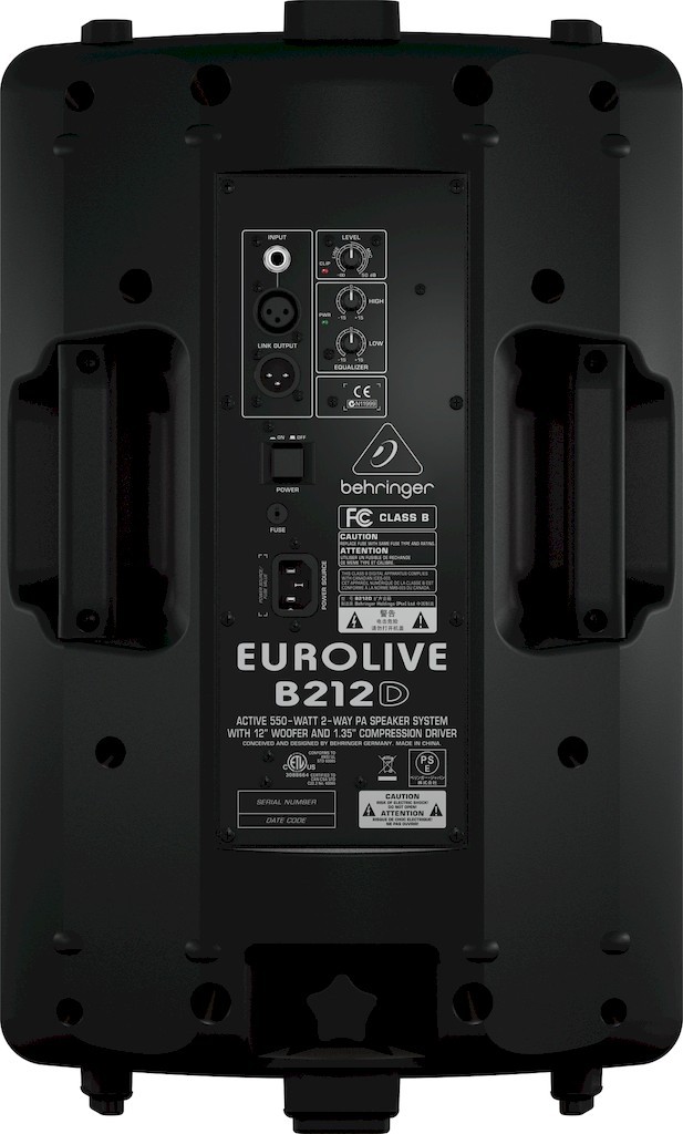Behringer B212D 2-полосная активная АС/монитор12" 550Вт Bi-amp класса D