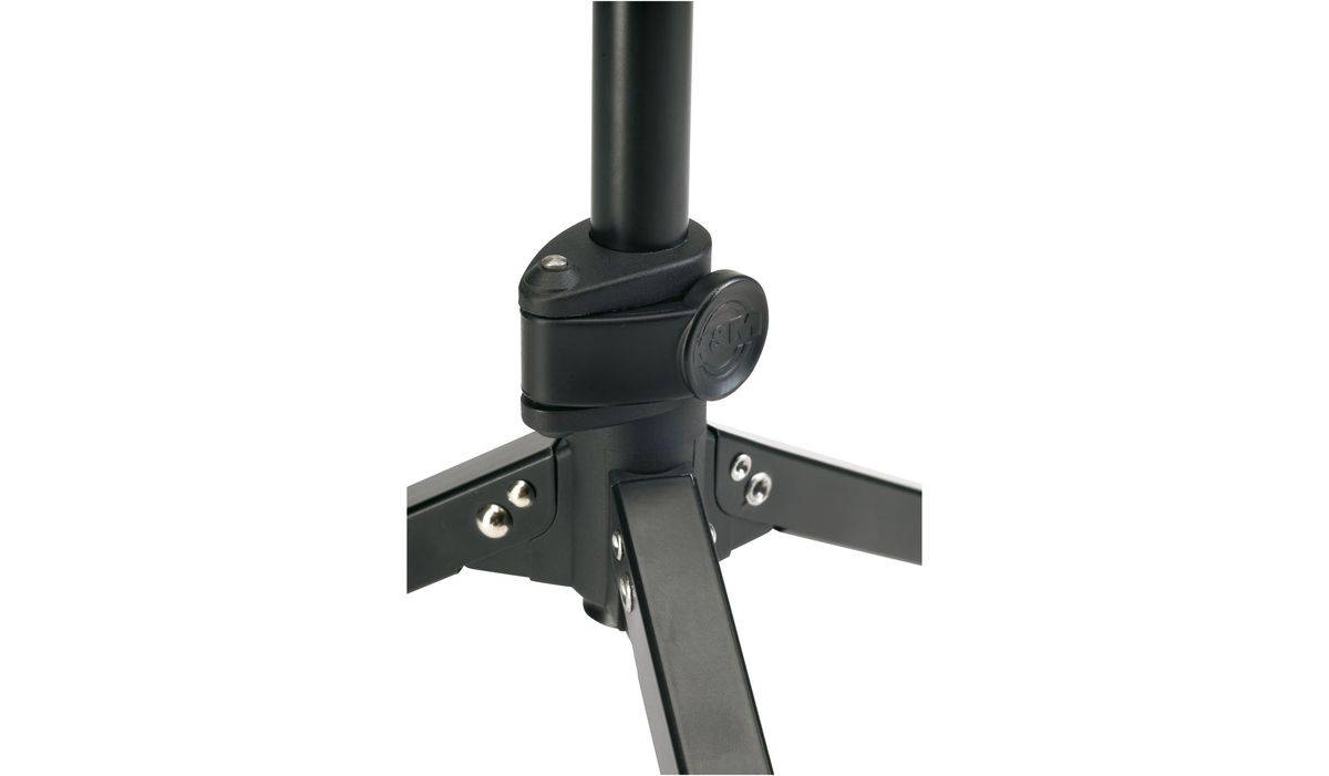 K&M 25400-300-55 микрофонная стойка `журавль`, высота 890-1600 мм, длина журавля 680 мм, цвет черный