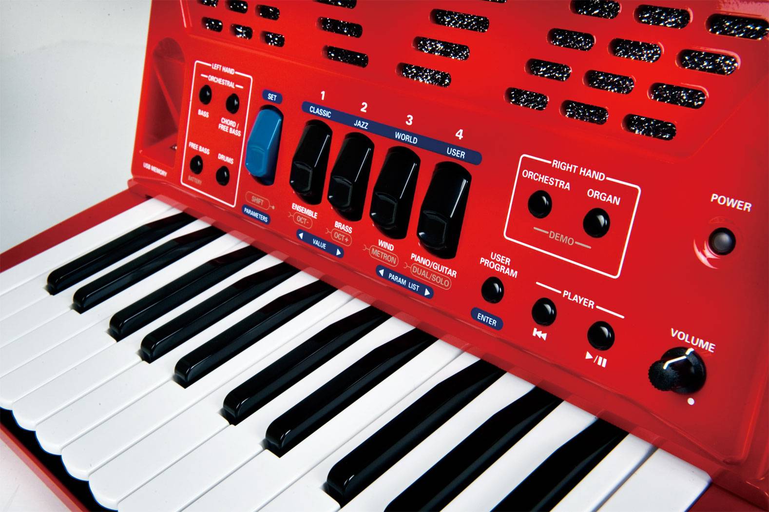 Roland FR-1X RD цифровой аккордеон, красный