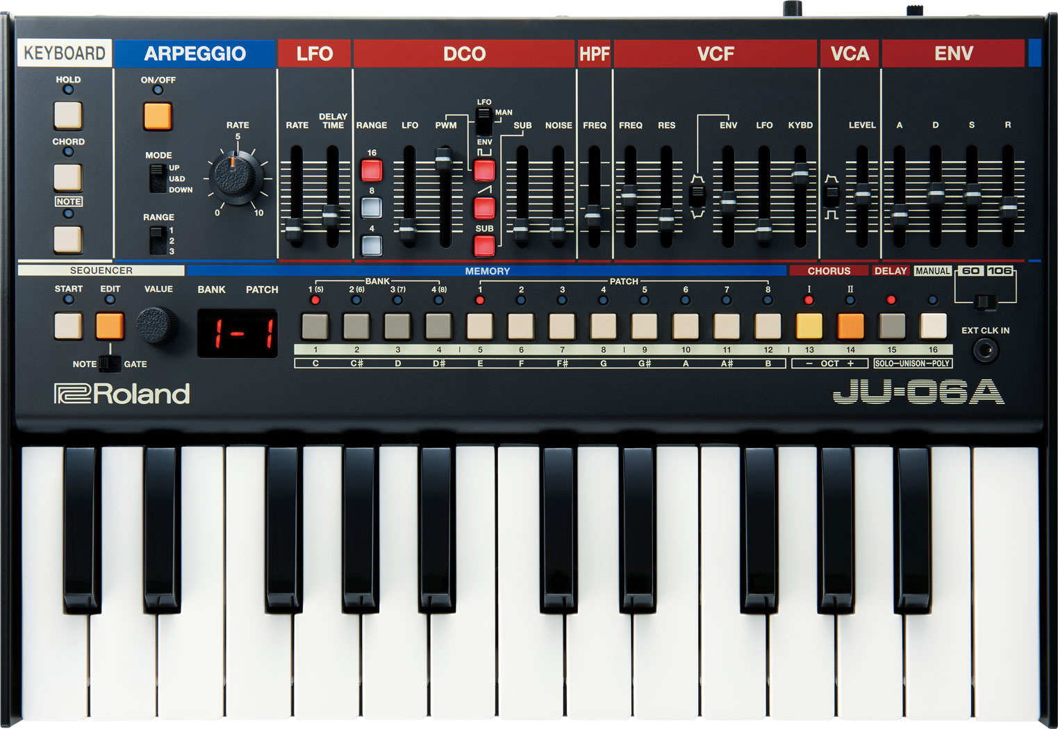 Roland JU-06A синтезатор