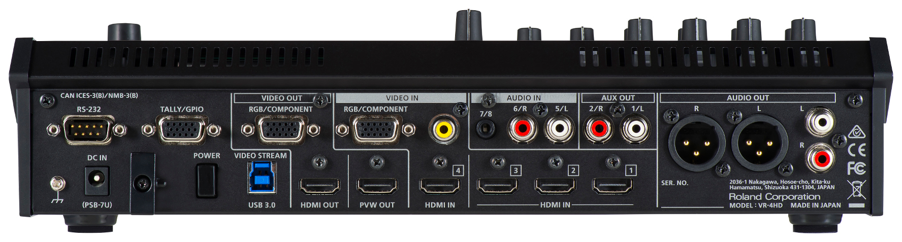 Roland VR-4HD аудио-видео микшер 4 Channel HD-HDMI, USB3 streaming output